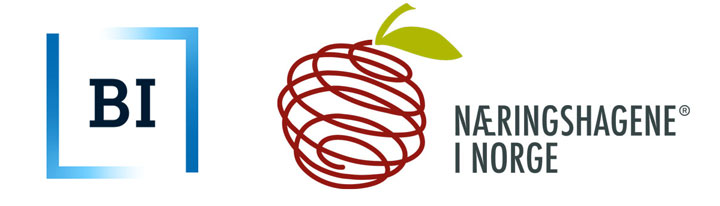 BI og næringshagene i Norge sin logo